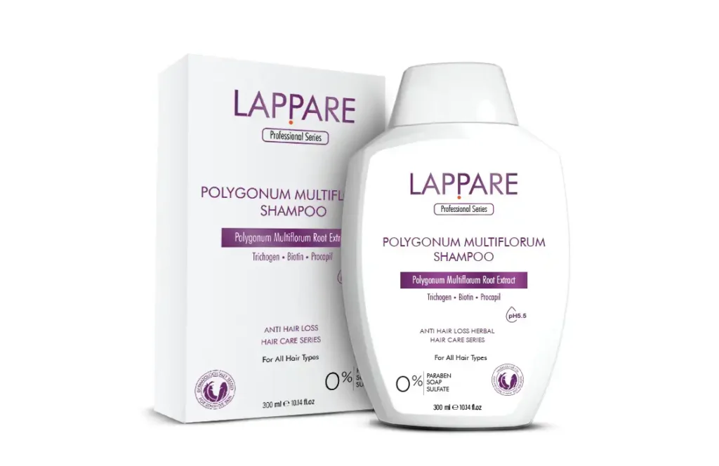 LAPPARE® POLYGONUM MULTIFLORUM SAÇ DÖKÜLMESİNE KARŞI BİTKİSEL İÇERİKLİ SAÇ BAKIM ŞAMPUANI